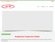 Tablet Screenshot of mensajeriadn.com
